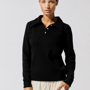 Donni Thermal Pullover Pearl Button